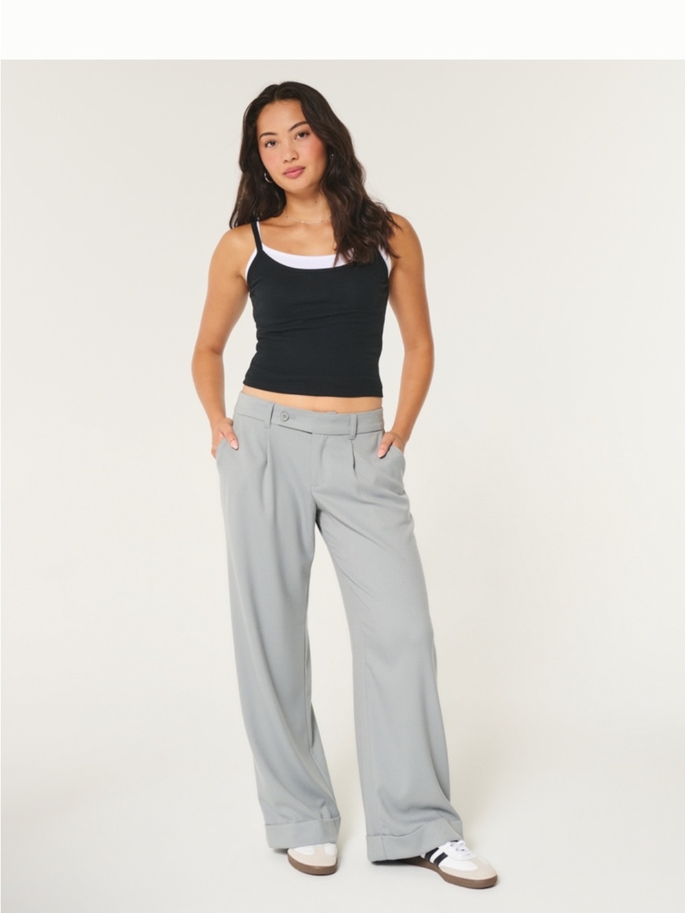 (Short) Hollister Livvy Low-Rise Wide-Leg Pants